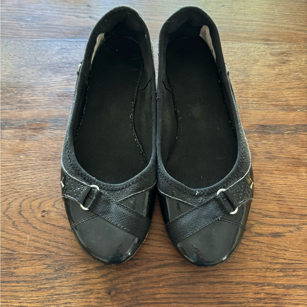 Puma patent leather slip on